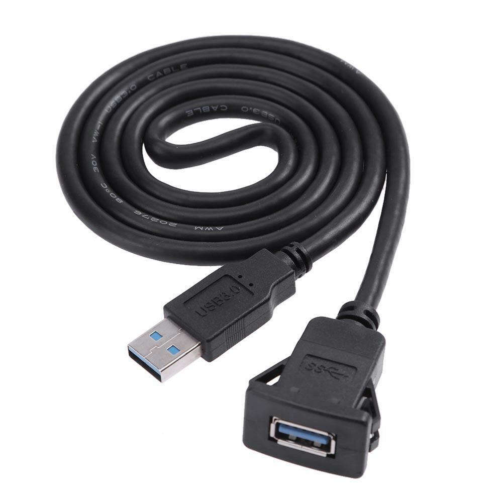 USB 3.0 Einbau Buchse Adapter incl. Verlängerungskabel 1M BASS